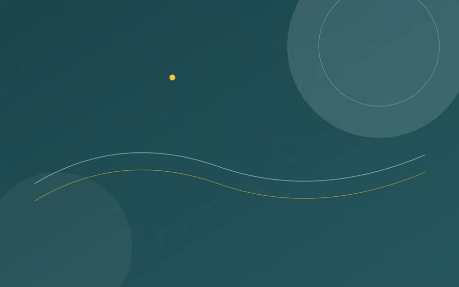 Abstract teal illustration representing employee onboarding